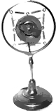 Vocal vibration microphone.